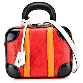 LOUIS VUITTON Epi Valisette BB Borsa 2way Rossa Nera M55524