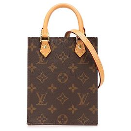 Borsa Petit Sac Plat 2way in Tela Monogram Louis Vuitton Marrone M69442