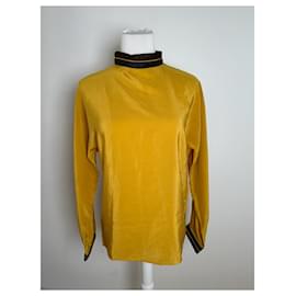 Vintage Gianni Versace Silk Sweater Yellow