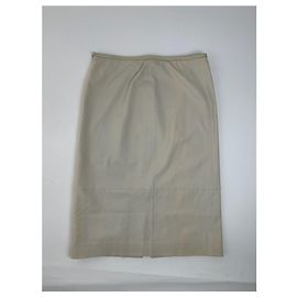 Falda de lona vintage de Gucci beige 40/L