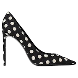 Escarpins à pois noirs Yves Saint Laurent