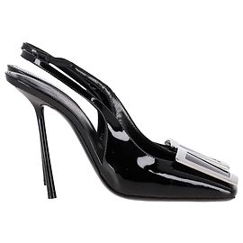 Pumps Pablo Slingback Saint Laurent in pelle nera