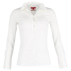 Hugo de Hugo Boss Camisa de botones en algodón blanco