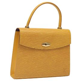 LOUIS VUITTON Borsa a Mano Epi Malesherbes Tassili Giallo Jonne M52379 Auth ep8467
