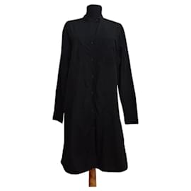 Tomas Maier x Uniqlo Baumwollhemdkleid Schwarz