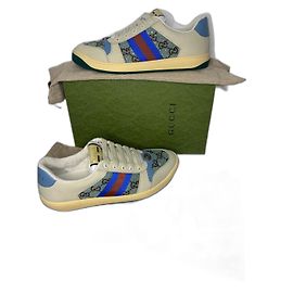 Sneakers Gucci Screener in pelle bianca 41