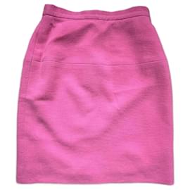 Gonna Chanel in tweed rosa taglia 34