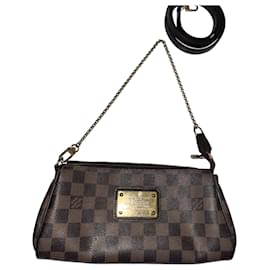 Clutch Louis Vuitton Eva Damier Marrone Scuro
