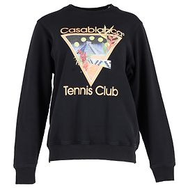 Autre Marque Sudadera Casablanca Tennis Club en algodón negro