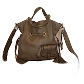 Borsa Lancel BB in pelle color castagna