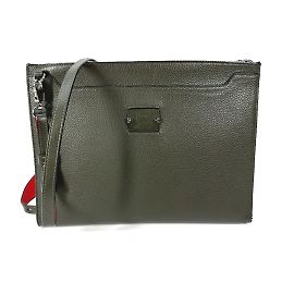 Borsa 2WAY in pelle khaki Christian Louboutin