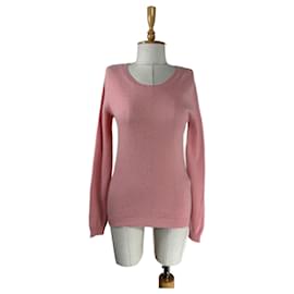 Dear Cashmere Rosa Melange Baumwolle Kaschmir Pullover Bluse M - Autre Marque