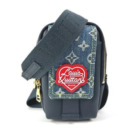 Pochette doppia per telefono in denim Monogram NIGO di Louis Vuitton