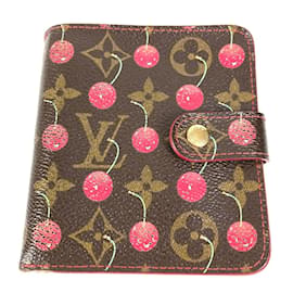 Louis Vuitton Monogram Kirsche Takashi Murakami Kompakt-Reißverschluss-Geldbörse