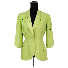 Thierry Mugler Blazer Mugler verde claro dos anos 80
