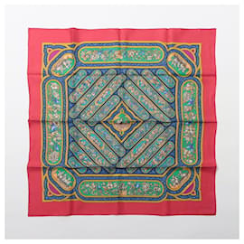 Schal 90 Seide Qalamdan Karamdan Mehrfarbig - Hermès
