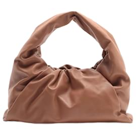 Bottega Veneta La grande borsa hobo in pelle marrone