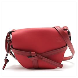 Borsa a tracolla in pelle di vitello grana fine Gate 2 vie Rossa - Loewe