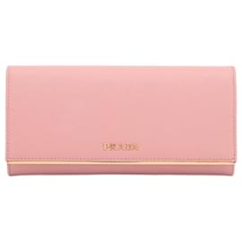 Langer Geldbeutel aus Saffiano-Leder Rosa - Prada