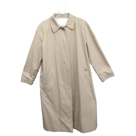 Impermeable Burberry Beige en Gabardina de Algodón