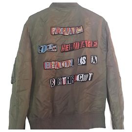 Valentino Giacca da aviatore decorata Jamie Reid