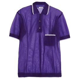 Polo de malla violeta Miu Miu