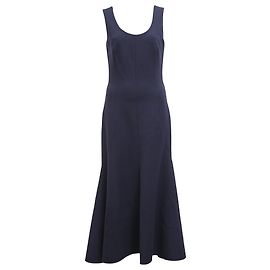 Stella Mc Cartney Vestido midi acampanado Stella McCartney en viscosa azul marino