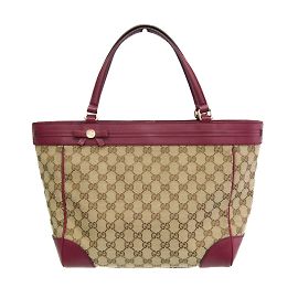Borsa tote con nastro Mayfair in tela GG di Gucci