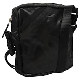 Borsa a Spalla CHANEL Sports in Tela Rivestita Nera CC Auth bs23718