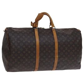 LOUIS VUITTON Monogram Keepall 60 Borsa Boston M41422 LV Auth MY055