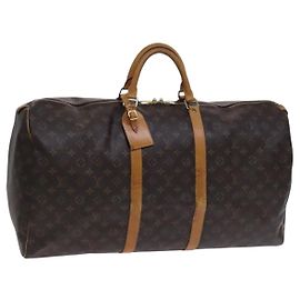 LOUIS VUITTON Monogram Keepall 60 Boston Tasche M41422 LV Auth 116642