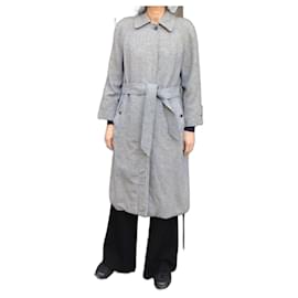 Cappotto Burberry in tweed grigio