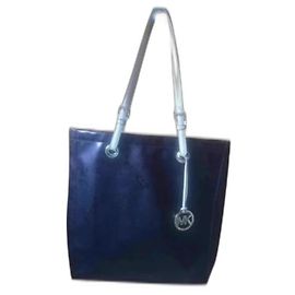 Borsa Michael Kors in pelle verniciata viola