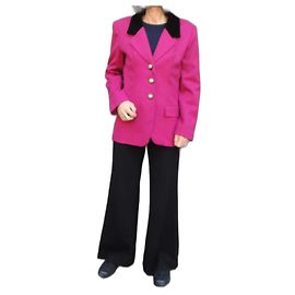 Autre Marque Norman Hartnell Wool Jacket Fuschia