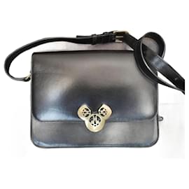 Isabel Marant ELDA Handtasche aus schwarzem Leder