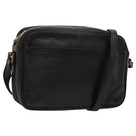 LOUIS VUITTON Epi Trocadero 23 Borsa a Spalla Nera M52302 LV Auth KD423