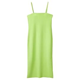 Vestido midi COS tuba en color verde lima neón talla L - Cos