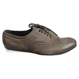 Prada Richelieu Schnürschuhe Leder braun