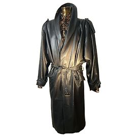 Gianni Versace Cappotto in pelle, Versace anni '80, tutto originale