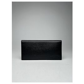Porta ID de cuero vintage Givenchy negro