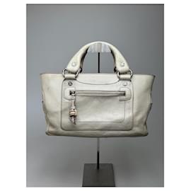 Céline Borsa in pelle vintage Celine Paris bianca
