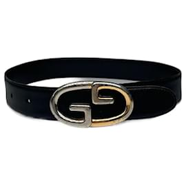 Vintage Gucci Ledergürtel schwarz
