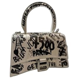 Balenciaga Mini Bolso de Mano Blanco de Cuero - Autre Marque