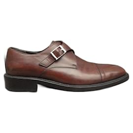 Gucci scarpe con fibbia in pelle marroni
