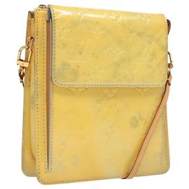 LOUIS VUITTON Monogram Vernis Bolsa de Accesorios Motto Gris M91030 LV Auth 118370