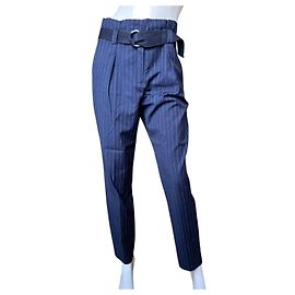 Pantalones azules de lana Claudie Pierlot