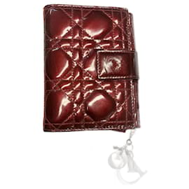 Cartera Lady Dior Dior Rojo Oscuro Piel Pata de Cabra