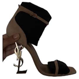 Sandales Yves Saint Laurent Opyum Beige Nubuck 40