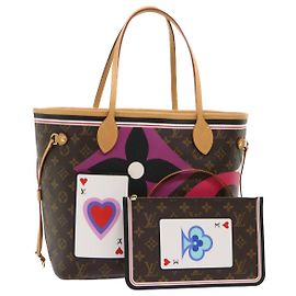 LOUIS VUITTON Monogram Game On Neverfull MM Borsa Tote M57452 LV Auth 51264S