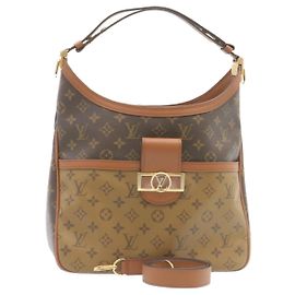 LOUIS VUITTON Schultertasche Dauphine PM Monogramm umgekehrt M45194 Auth 27624S